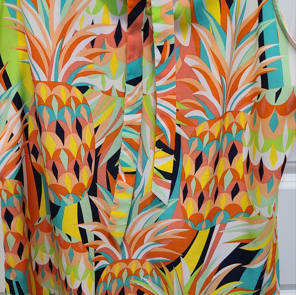 Vibrant Multicolor Sleeveless Dress - Picture 3 of 5